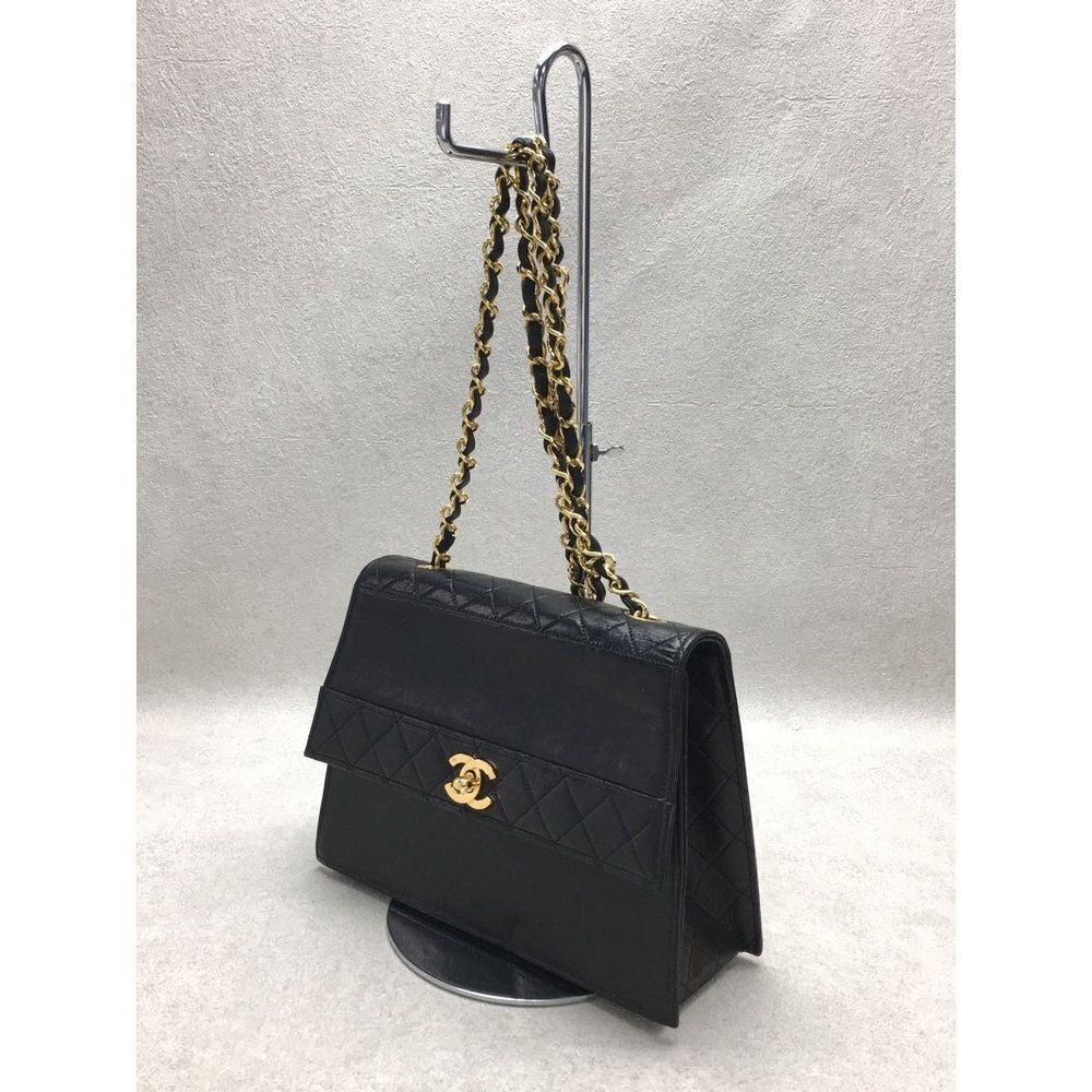 Chanel Lamb Leather Chain Shoulder Bag Black - Picture 5 of 6